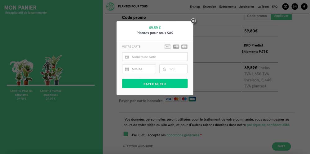 page paiement